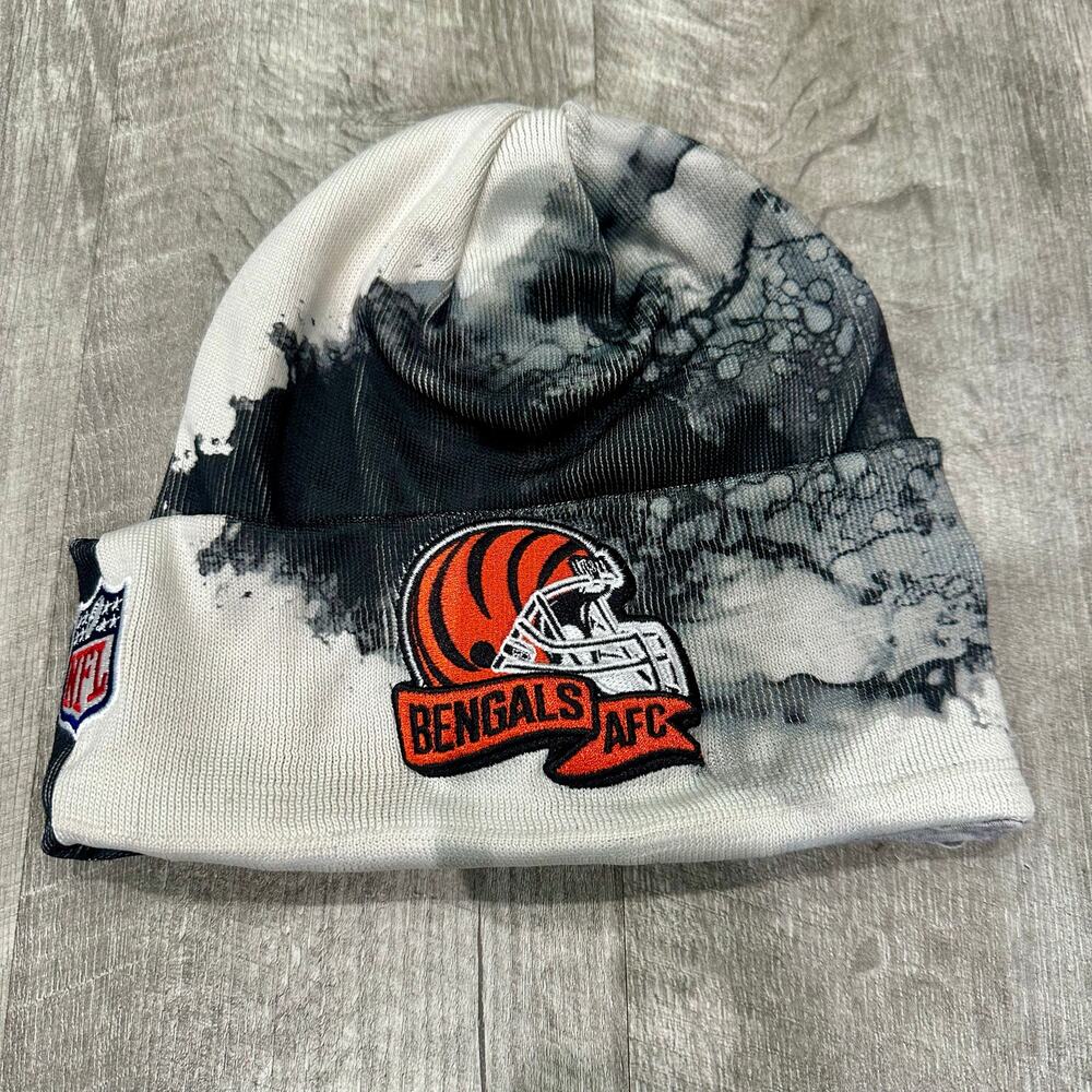 Cincinnati‎ Bengals Knit Beanie Hat New Era NFL Tie Dye Paul Brown